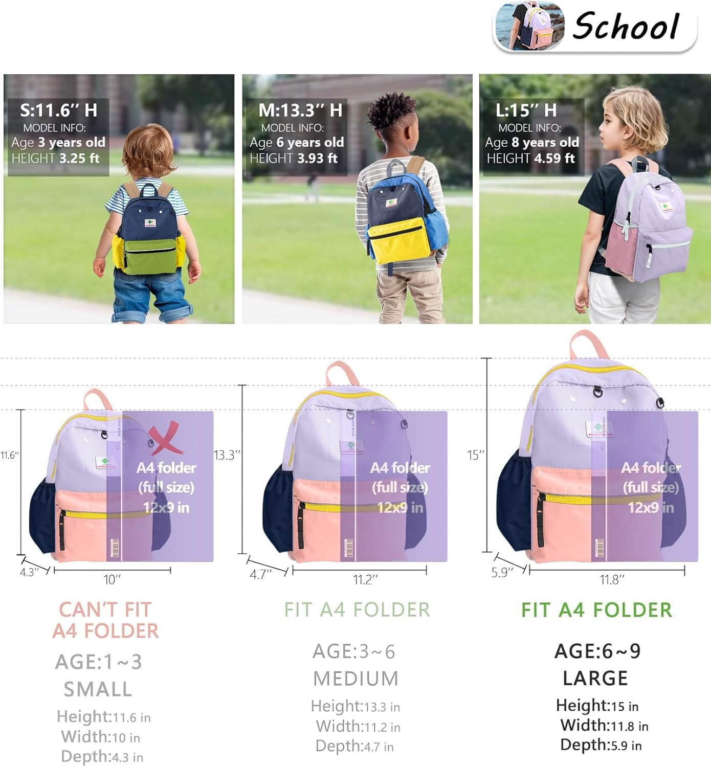 Kids Backpacks For Girls Boys, Backpack Kindergarten Elementary School, Bookbag Backpack For Kids