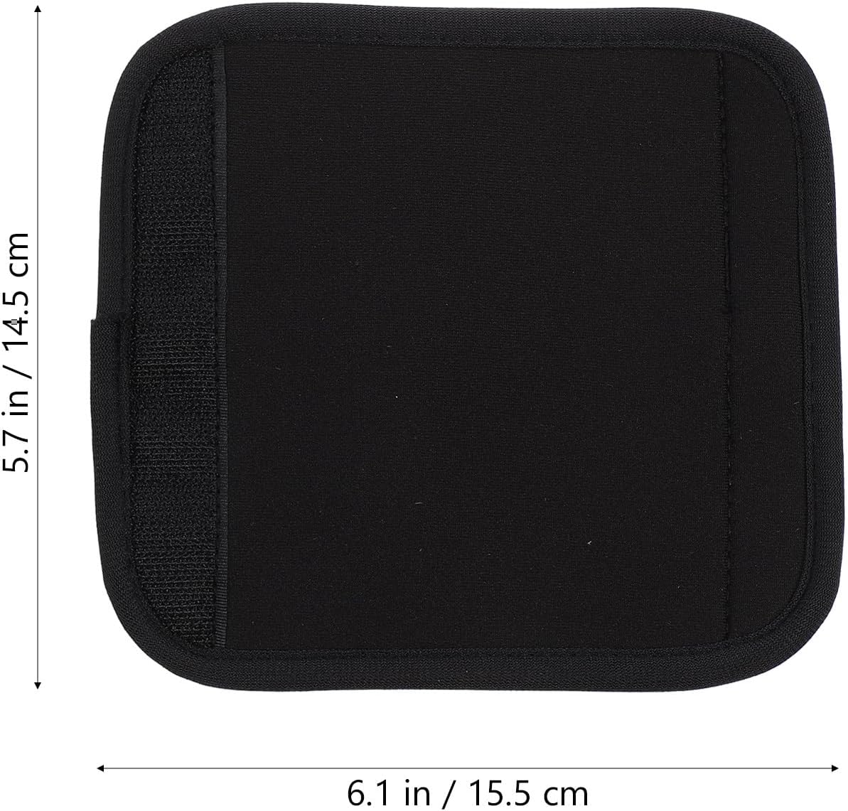 Neoprene Handle Wrap, Luggage identifier Travel Bag Handle Covers, Luggage Grip Luggage Identifiers Suitcase Handle Luggage Handle wrap Wraps Handle wrap (Black)