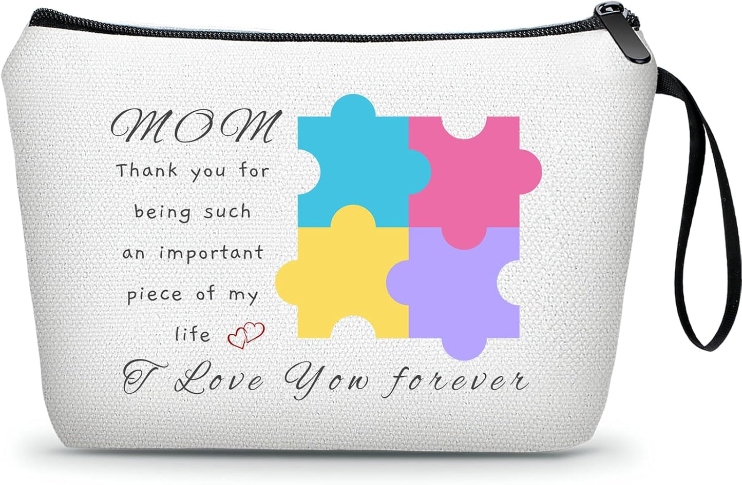 SEAMOON Mom Birthday Thank You Appreciation Gifts for Mama Mothers Day from Daughter Unique Small Travel Cosmetic Makeup Bag