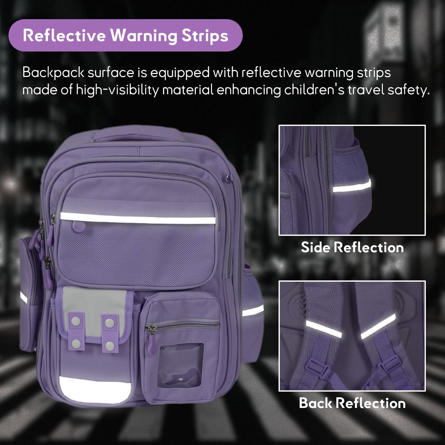 Kids Backpack for Kids, Lightweight Waterproof Purple Backpack for School, Kindergarten Elementary School Kids Students Girls and Boys Backpack