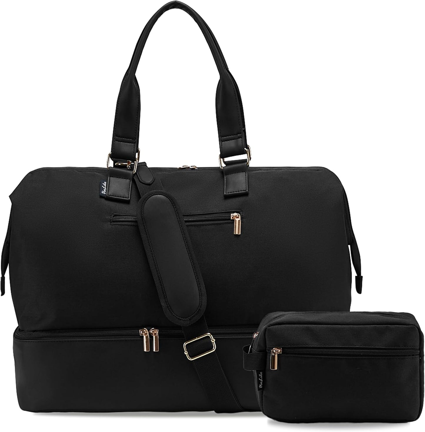Weekender Bags for Women, Large Travel Duffel Bag with Shoes Compartment, Carry On Overnight Tote Bags with Toiletry Bag