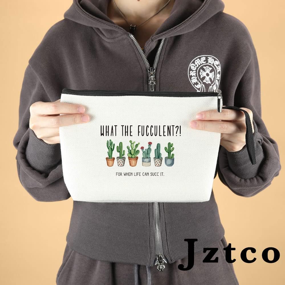 Jztco Funny Makeup Bag Gifts for Women Plant Lover Gifts Gardening Gifts for Women Gardeners