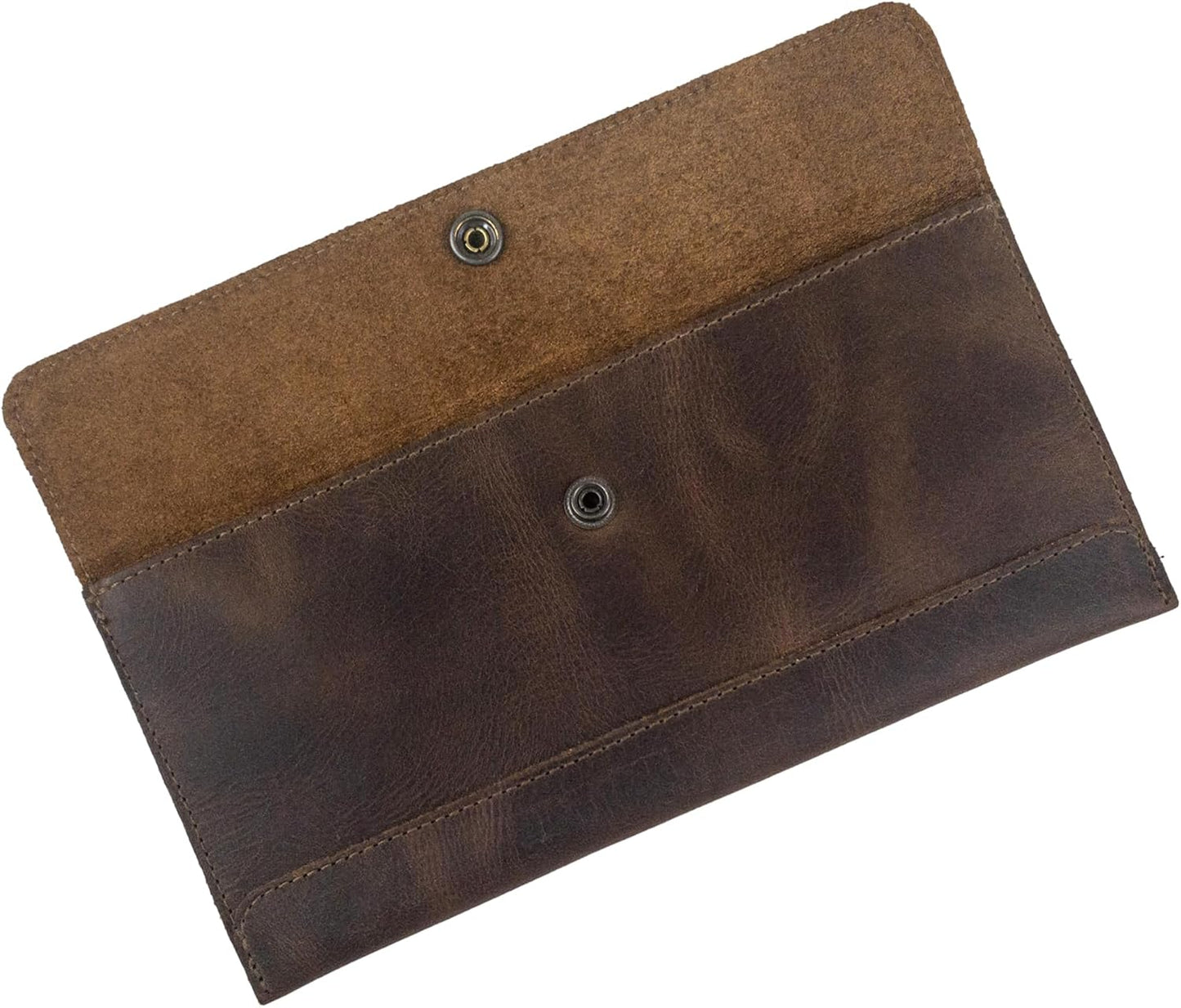 Hide & Drink, Travel Wallet Handmade from Full Grain Leather (Bourbon Brown)