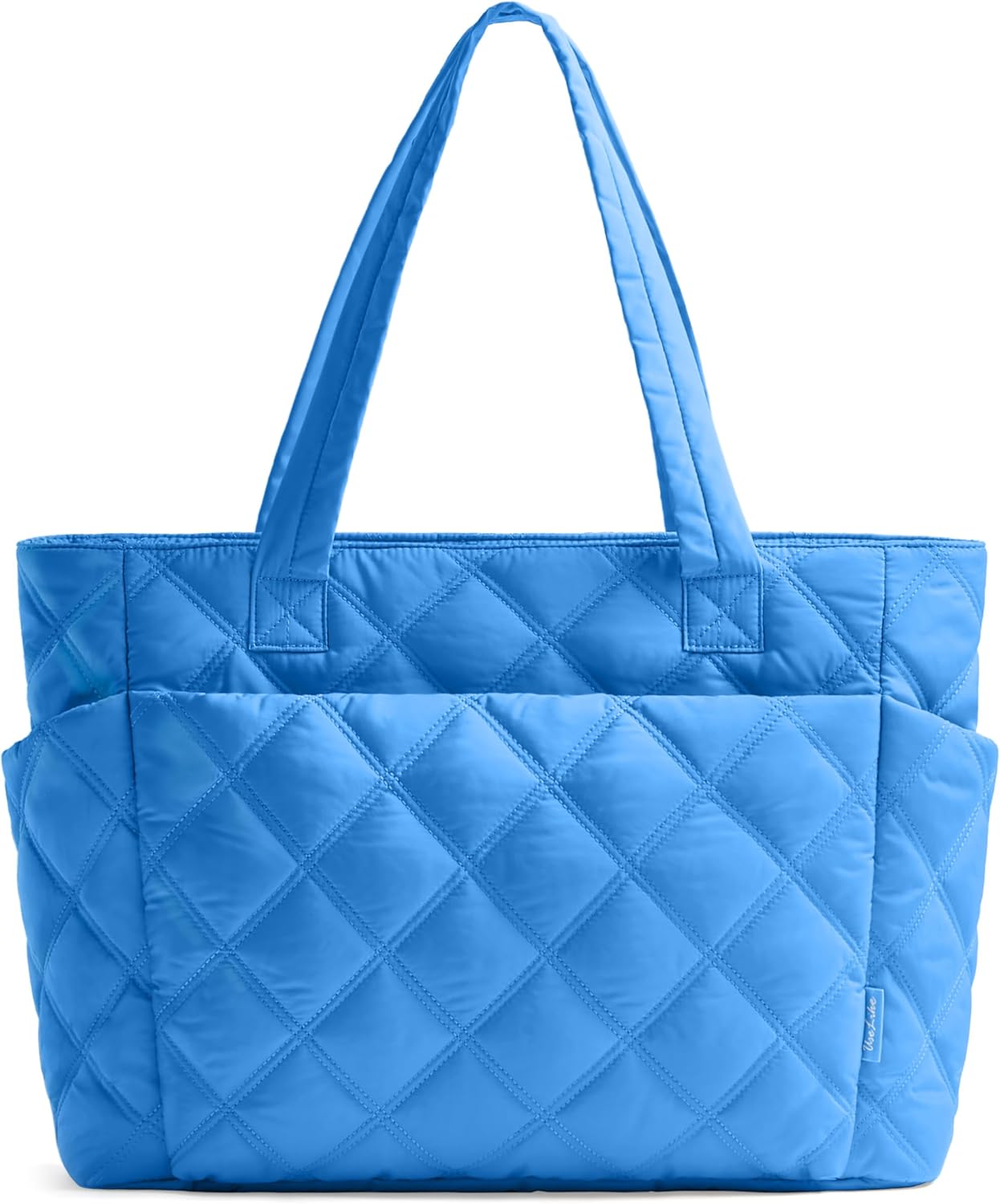 Tote Bag for Women, Lightweight Puffer Tote Work Bags with Compartments for Travel, Quilted Shoulder Bag with Zipper