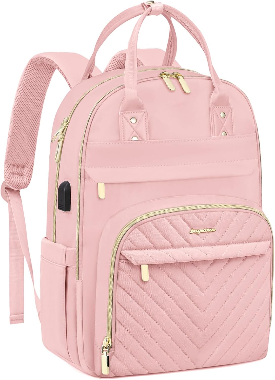 Laptop Backpack for Women Work Bag - 15.6 inch Travel Backpack with USB Charger Business Computer
