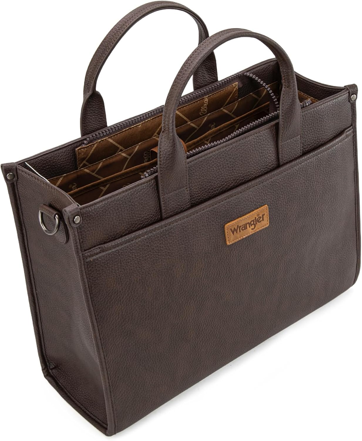 Wrangler Laptop Bag for Women 15.6 Inch Vintage Work Tote Bag for Business Briefcase Handbag with Adjustable Shoulder Strap
