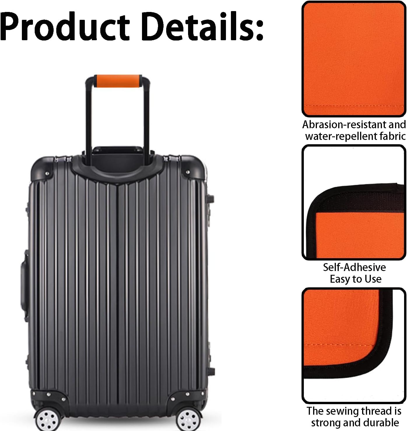 8 Pcs Luggage Handle Wrap Soft Comfortable Luggage Handle Sleeve Travel Suitcase Accessory with Padded Grip Colorful Luggage Identifier Tag for Easy Travel and Identification (4 Color)