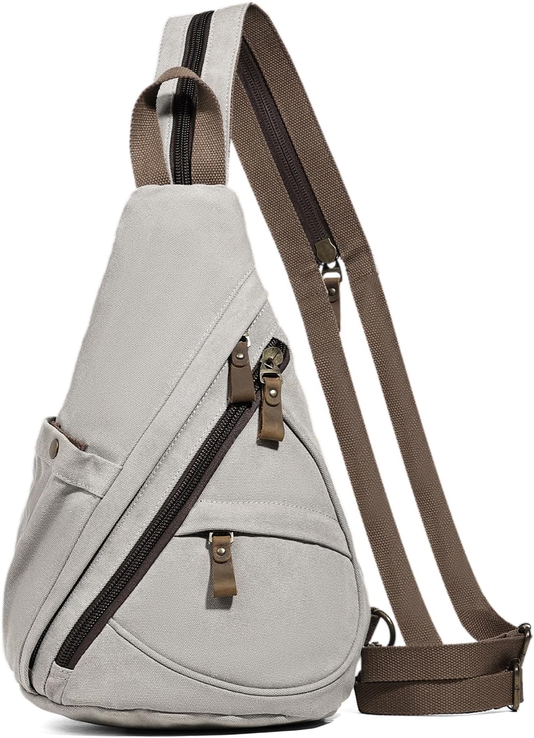 KL928 Canvas Sling Bag - Small Crossbody Backpack Shoulder Casual Daypack Rucksack for Men