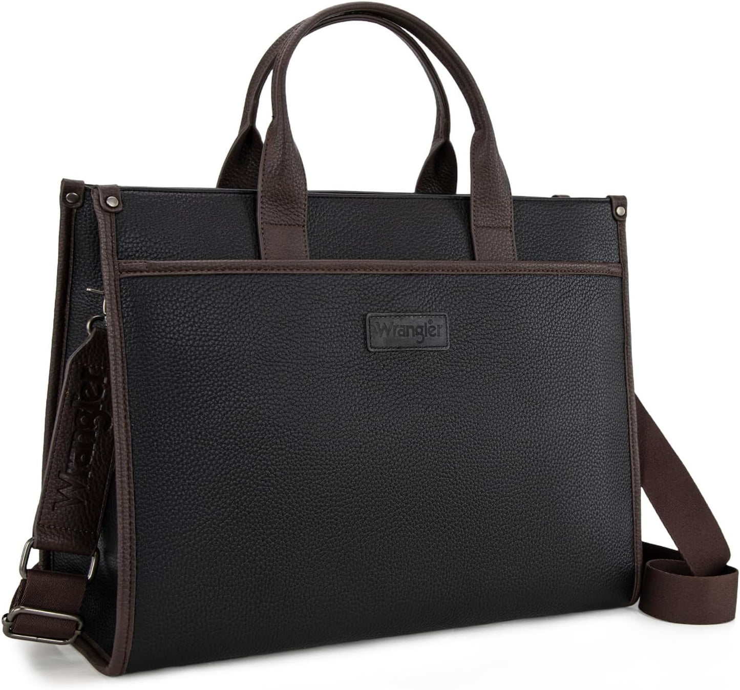 Wrangler Laptop Bag for Women 15.6 Inch Vintage Work Tote Bag for Business Briefcase Handbag with