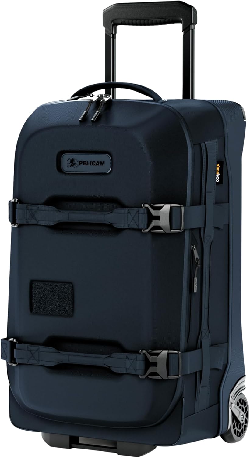 Pelican Aegis Luggage - Carry On Duffel Bag with Wheels - 22 Inch Carry On Bag - Airline Approved (Indigo)