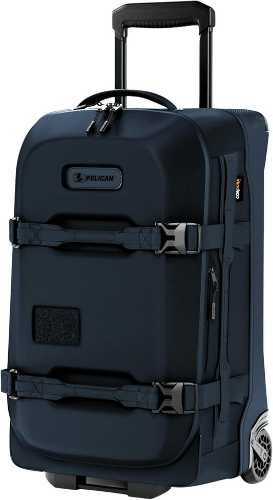 Pelican Aegis Luggage - Carry On Duffel Bag with Wheels - 22 Inch Carry On Bag - Airline Approved (Indigo)