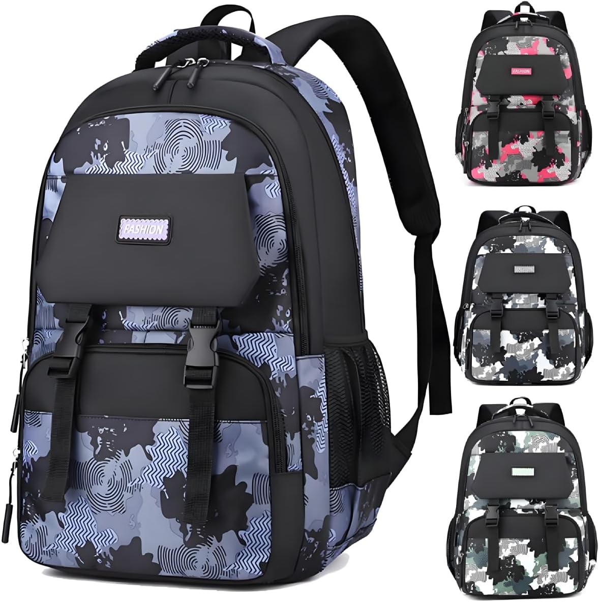 Backpack for Boys Kids School Bags Teen Elementary Middle Student Backpacks 16 inch Laptop Bag Back Packs(Blue)