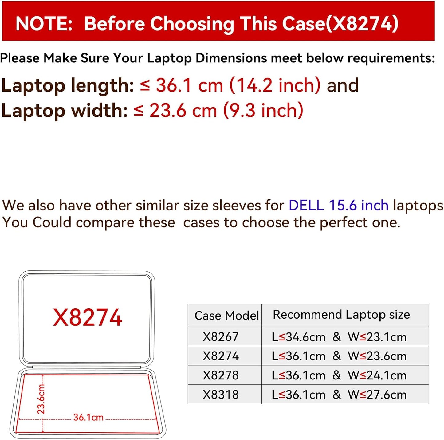 Smatree Hard EVA Protective Sleeve Compatible for Dell Inspiron 15 3000/3520/3530/3535, Latitude 5550/5540/5530/5531/5521/5520, Precision 3591/3590/3581/3580/3571/3570, Vostro 3520/3530/3535 (X8274)