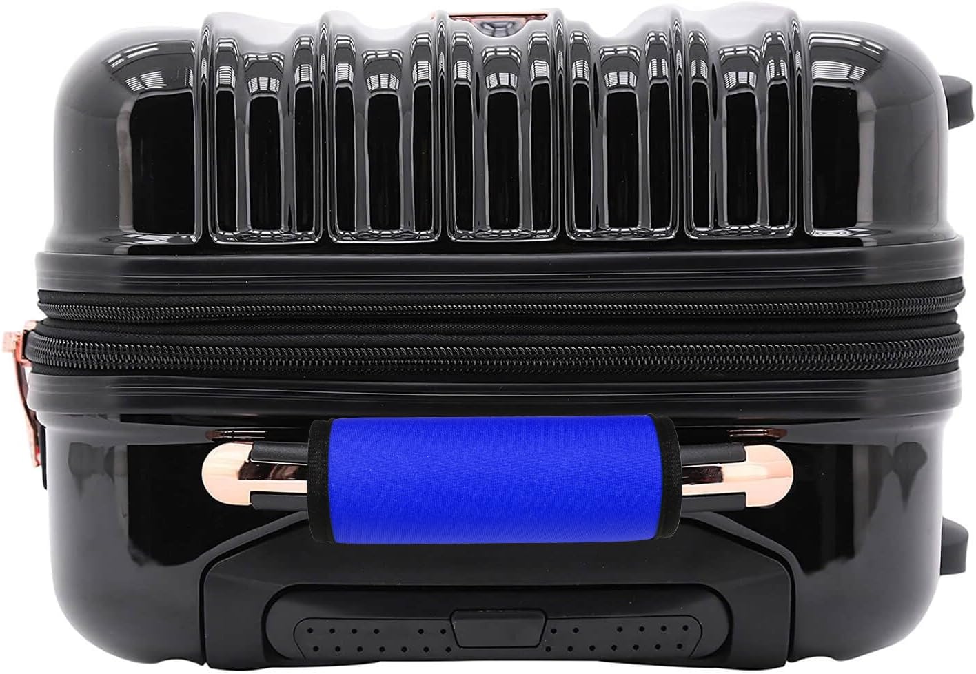Neoprene Luggage Handle Wrap Fluorescent Colors Luggage Identifiers (Blue)