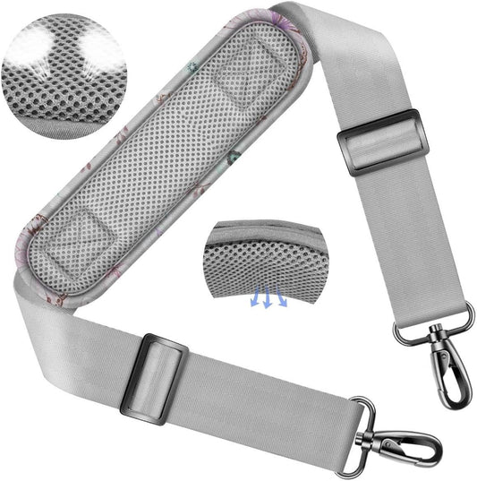 ZINZ Shoulder Strap 58" Ultra-Thick Fixed Padded and Adjustable Buckles Crossbody Strap for Briefcase Laptop Bag Luggage