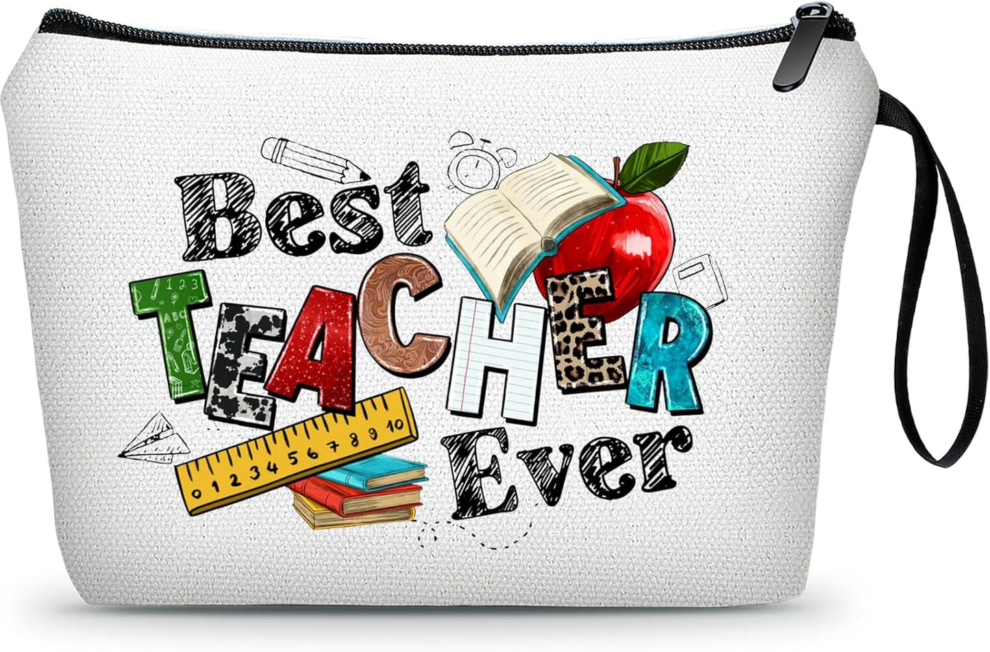 Teacher Appreciation Graduation Gifts for Women New Daycare Future Teacher Unique Small Makeup Cosmetic Bag