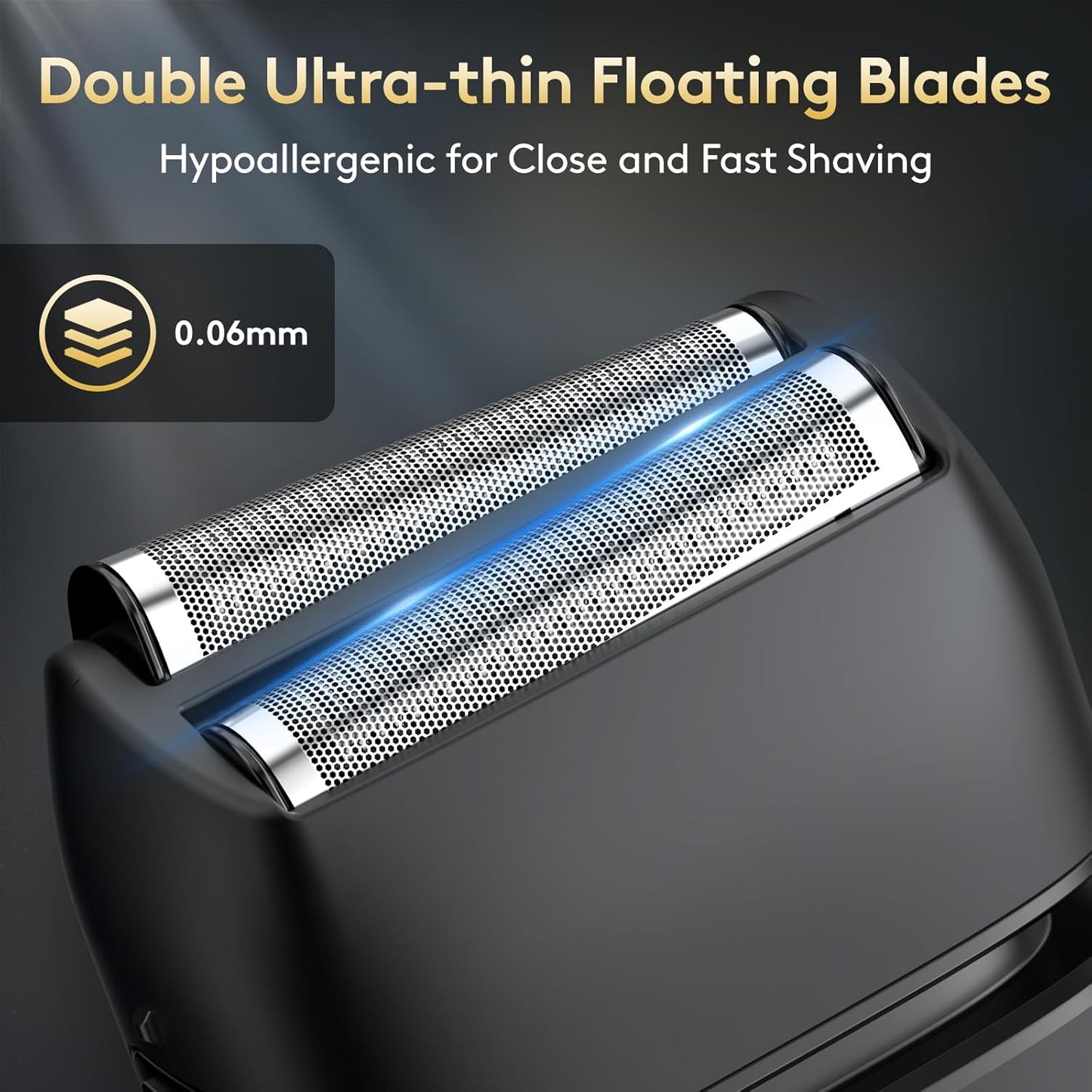 Brightup Electric Foil Shavers for Men - Smooth & Close Electric Razor for Men with Pop Up Trimmer