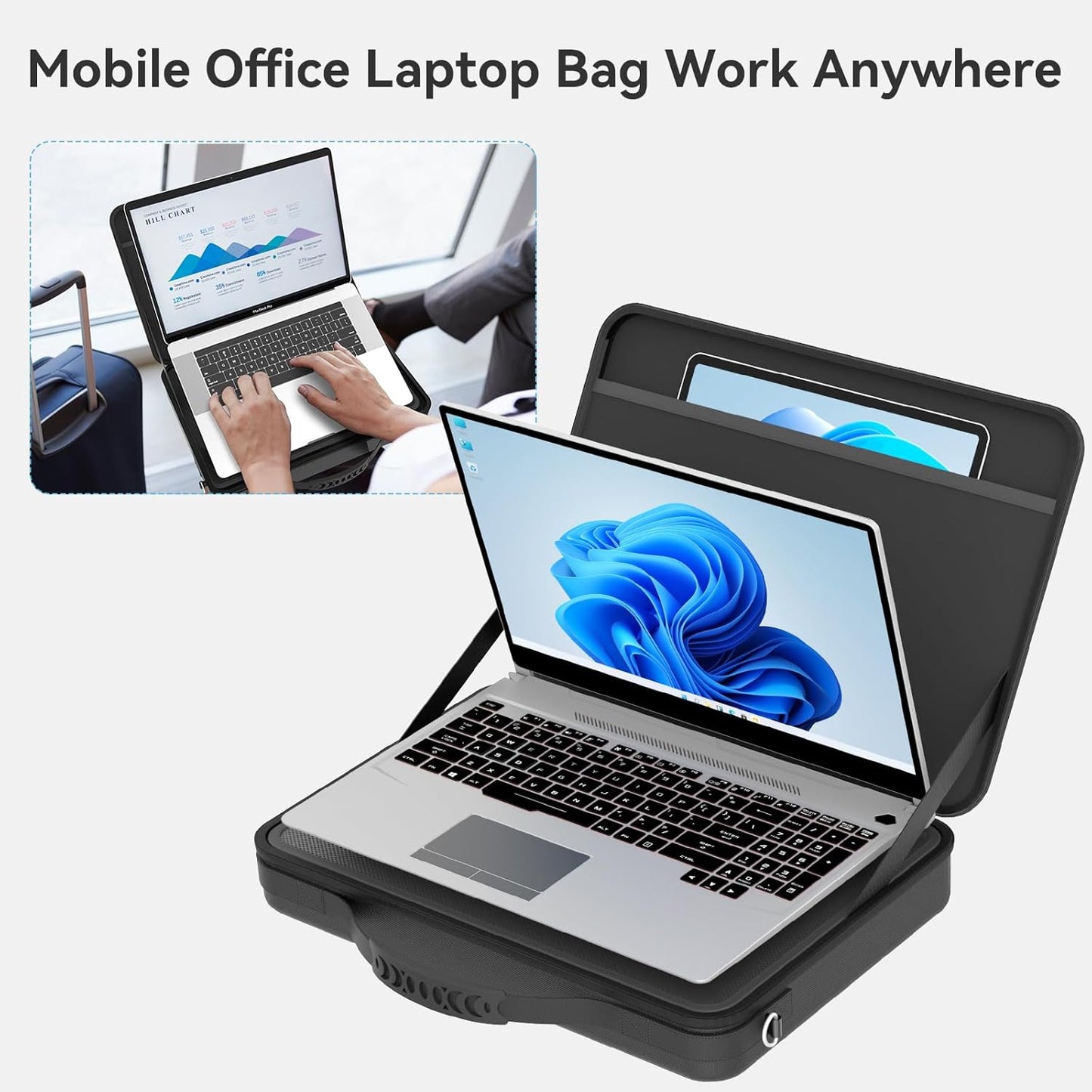 Smatree Hard Laptop Shoulder Case with Handle for 15.6-16 inch ASUS ROG Zephyrus G16/M16/G15 2025/2024, for ROG Strix G15, for ROG Strix SCAR 15, for ROG Flow X16, for TUF Gaming A16/F15/A15