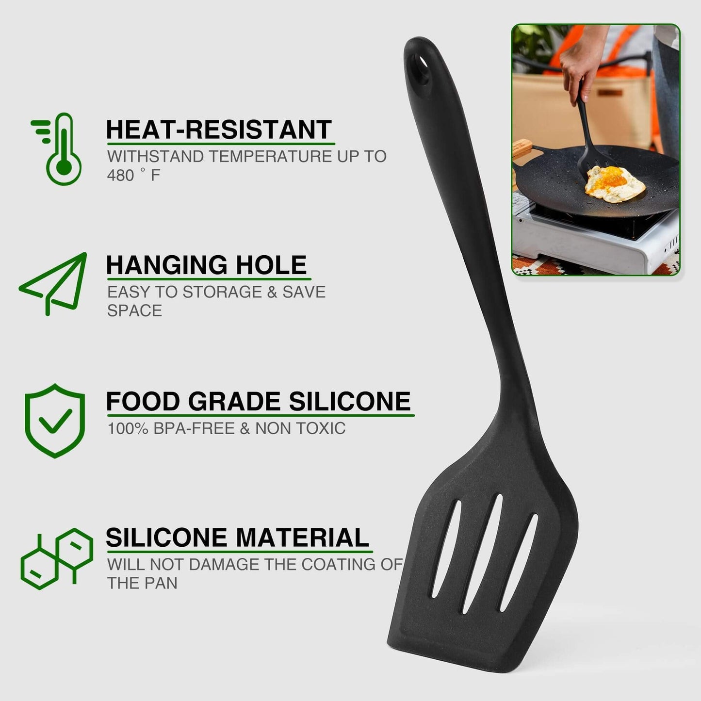 Wesqunie Camping Cooking Utensils Set, Cookware Set for Outdoor Hiking BBQ
