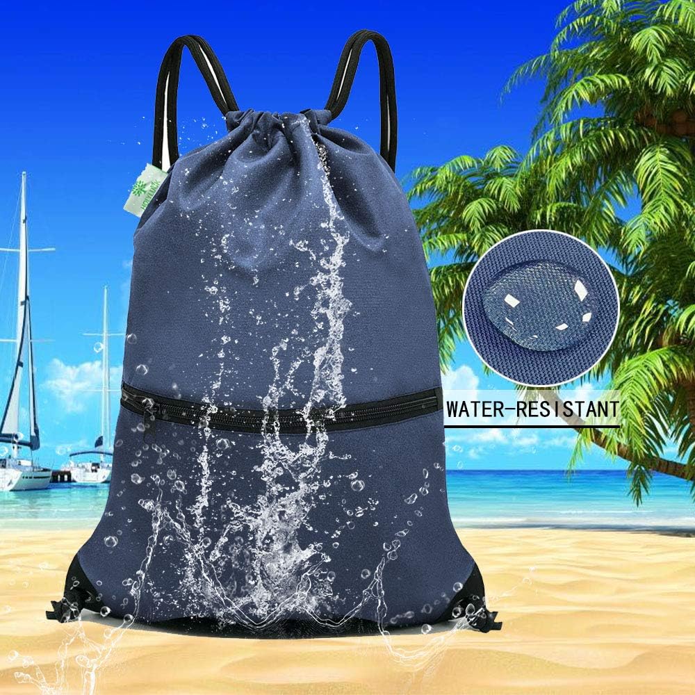 HOLYLUCK Drawstring Backpack Bag Sport Gym Sackpack