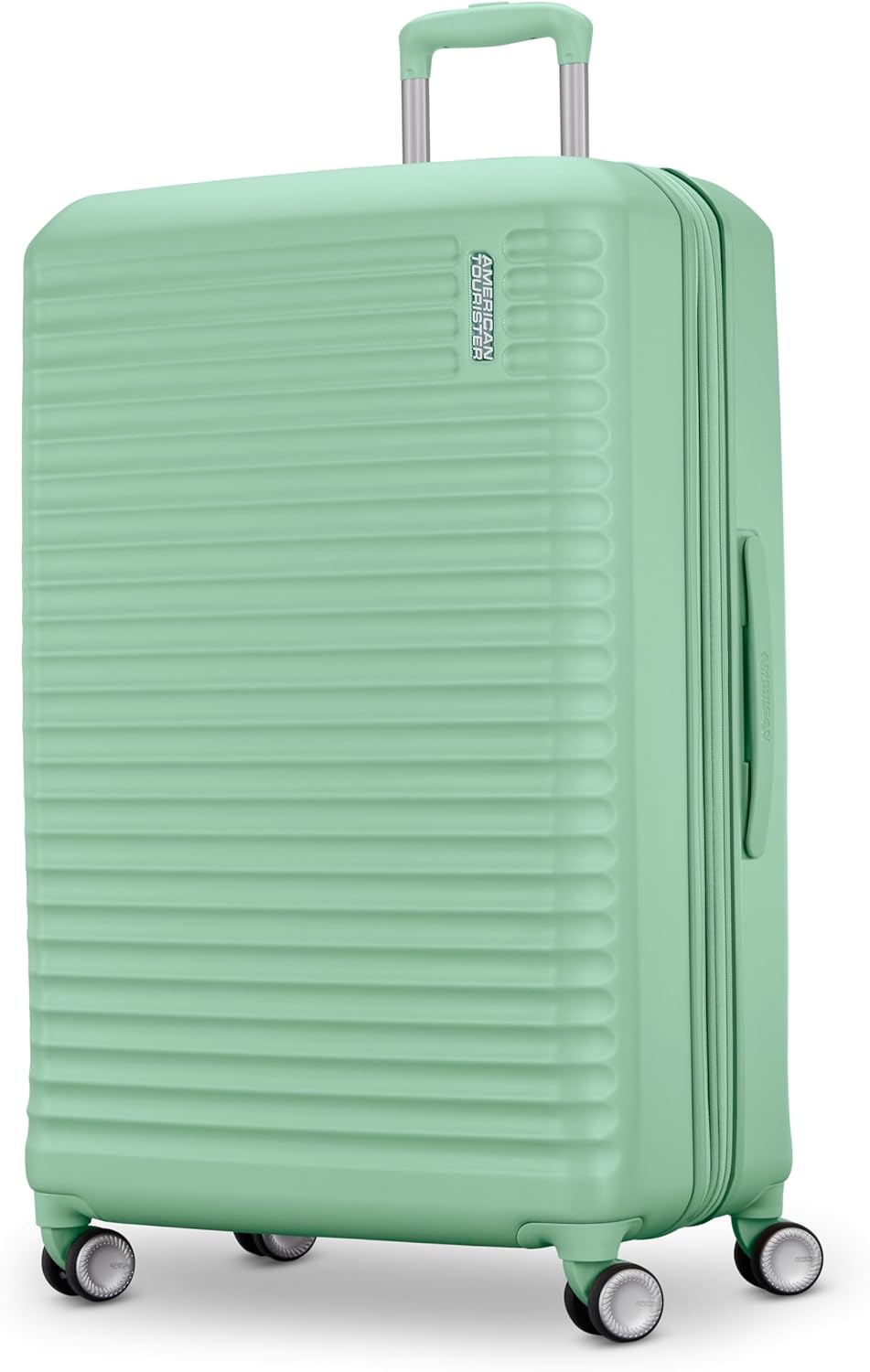 American Tourister Stratum 3.0 Large 28-Inch Spinner, Airline Approved, Durable Hardside Luggage, Expands 1.5", RightHeight™ Adjustable Handle, Surrel Green