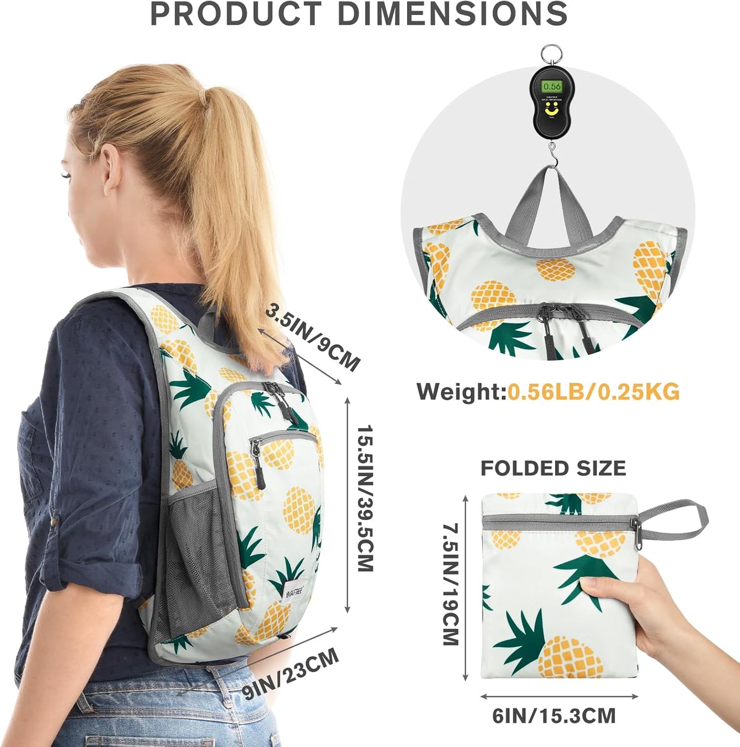 G4Free 10L/15L Hiking Backpack Lightweight Packable Hiking Daypack Small Travel Outdoor Foldable