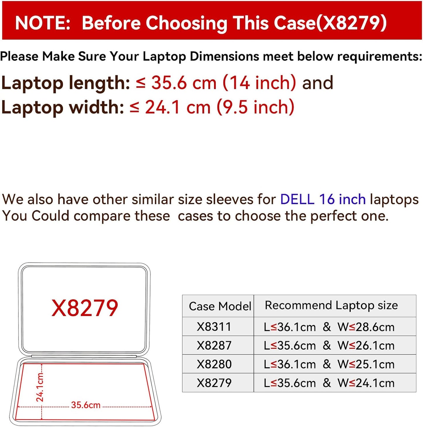 Smatree Hard EVA Protective Sleeve Case Compatible for 16.3 inch DELL 16 Premium DA16250, for 16.3 inch DELL XPS 16 9640, for 16inch New Precision 5680/5690 Workstation, Anti-Shock Case (X8279)