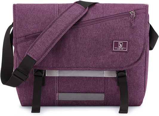 OIWAS Messenger Bag for Women, 14 Inch Laptop Crossbody Bags Men Casual Satchel Shoulder Bag College Travel Office Briefcase