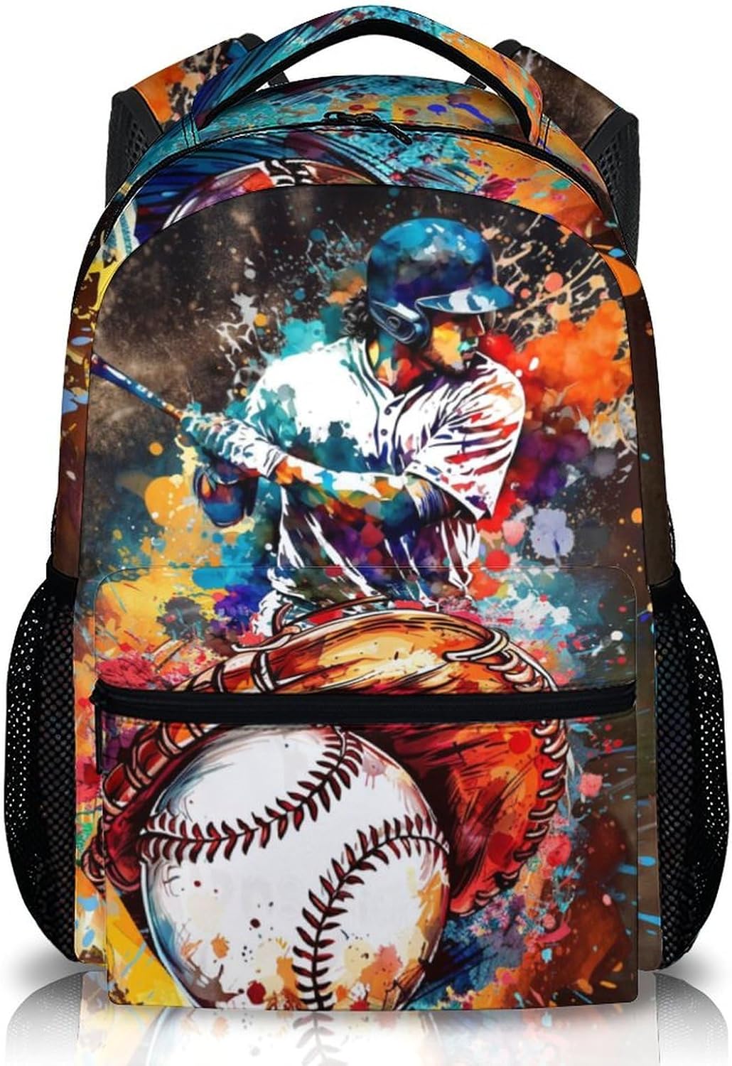Kids Backpack for Boys, Baseball Backpacks Gifts for Children Students, 17'' Lightweight Baseball