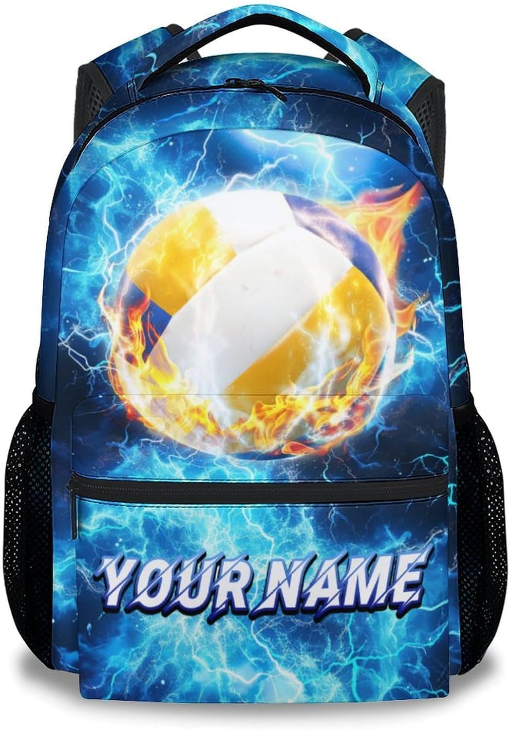 Custom Backpack - Volleyball Backpacks for Girls Teens - Personalized Kids Bookbag - Sports Theme School Bag for Elementary Middle School(17 Inch)
