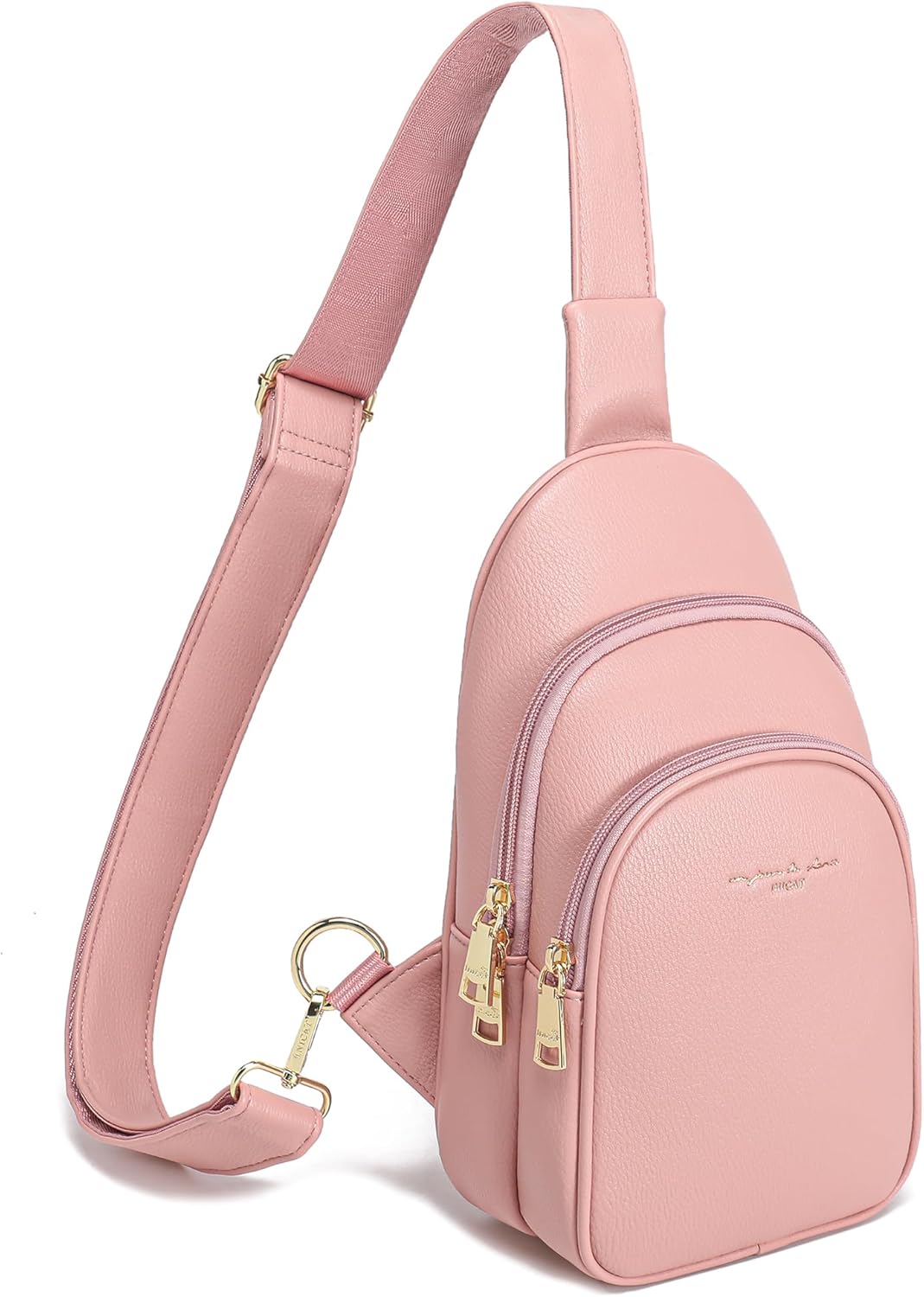 INICAT Crossbody Sling Bags Travel Cross Body Purses Faux Leather Fanny Packs Chest Bag for Women