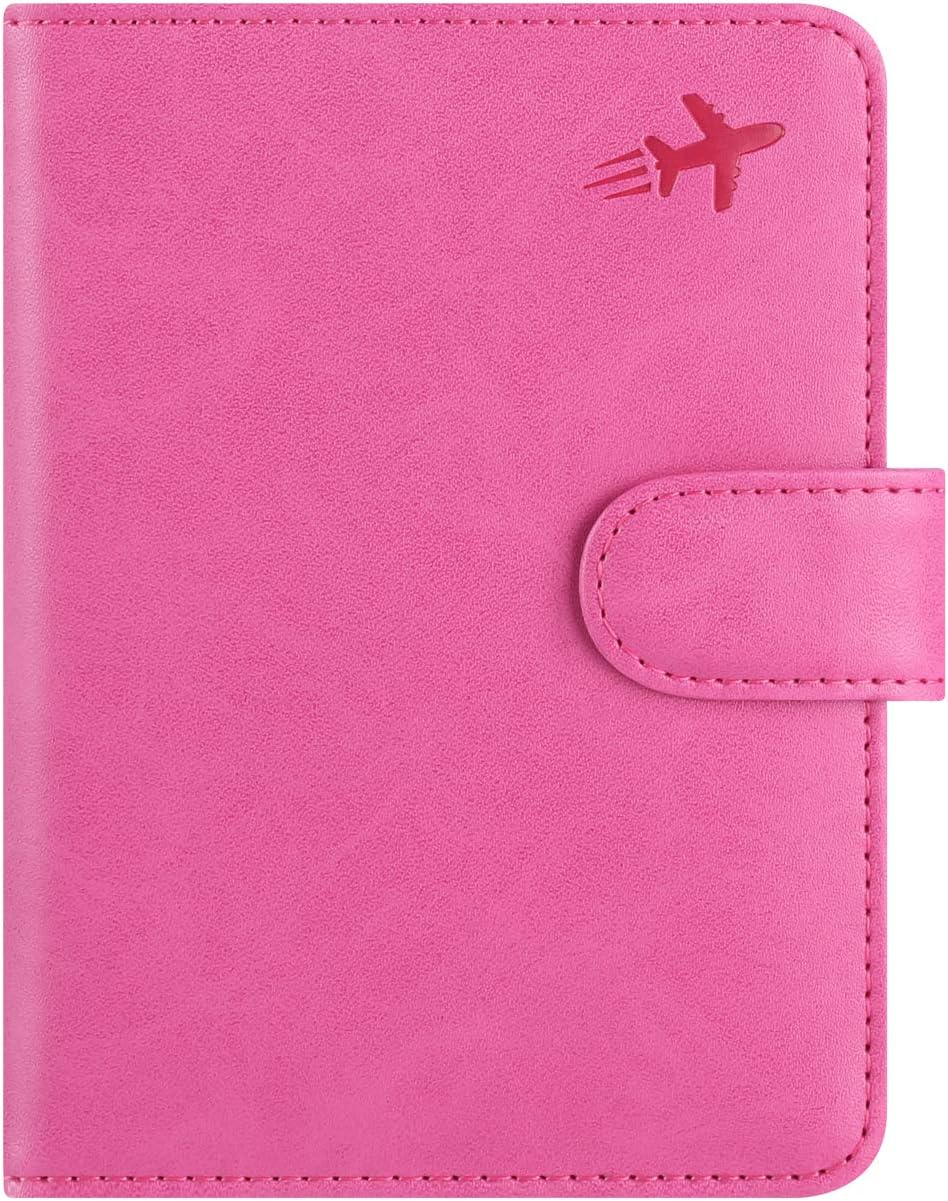 Passport Holder Cover Wallet RFID Blocking Leather Card Case Travel Accessories for Women Men
