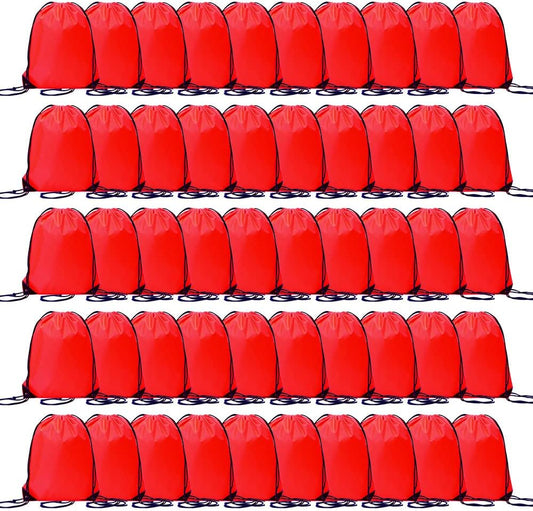 Bulk Drawstring Bags, Polyester Draw String Bags, Gym Sports Cinch Bag Drawstring Backpack for Women Men