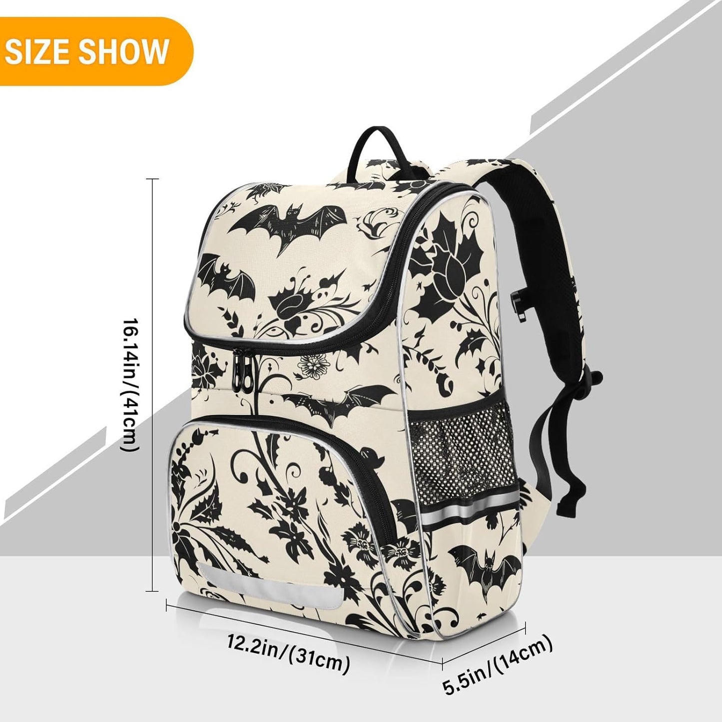 Bat Goth Cute Backpack For Girls Kids Backpack Boys Teen School Bag Bookbag Travel Daypacks