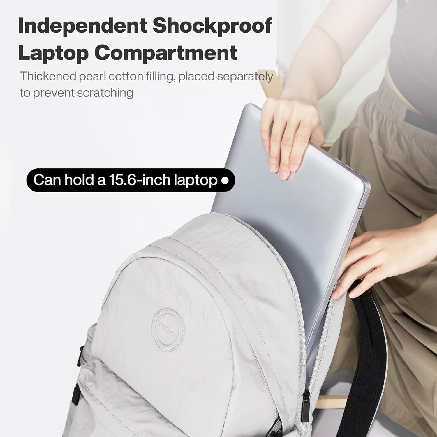 mixi Outdoor Lightweight Backpack Casual Carry On Laptop Backpack Travel Bookbag for Women Men