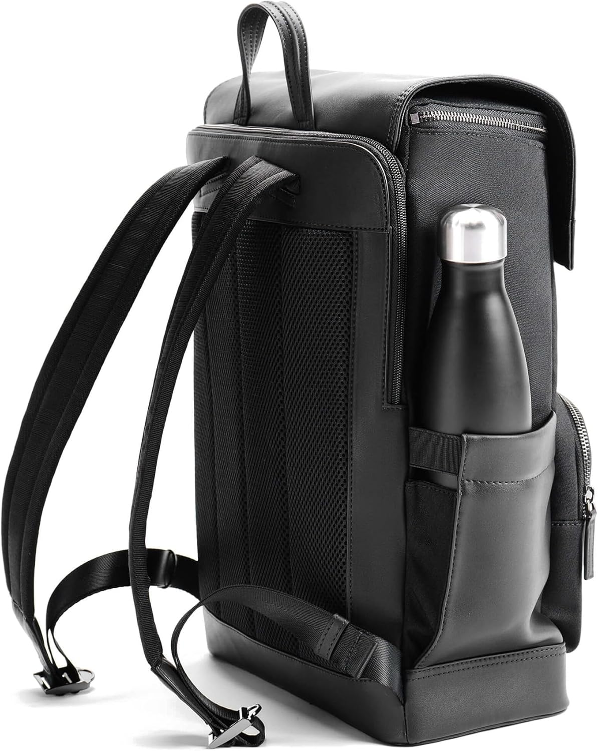 Maverick & Co. Maximus Men’s Laptop Backpack – Work, Travel, Tech, Business, Nylon, Stylish College Daypack (Black)