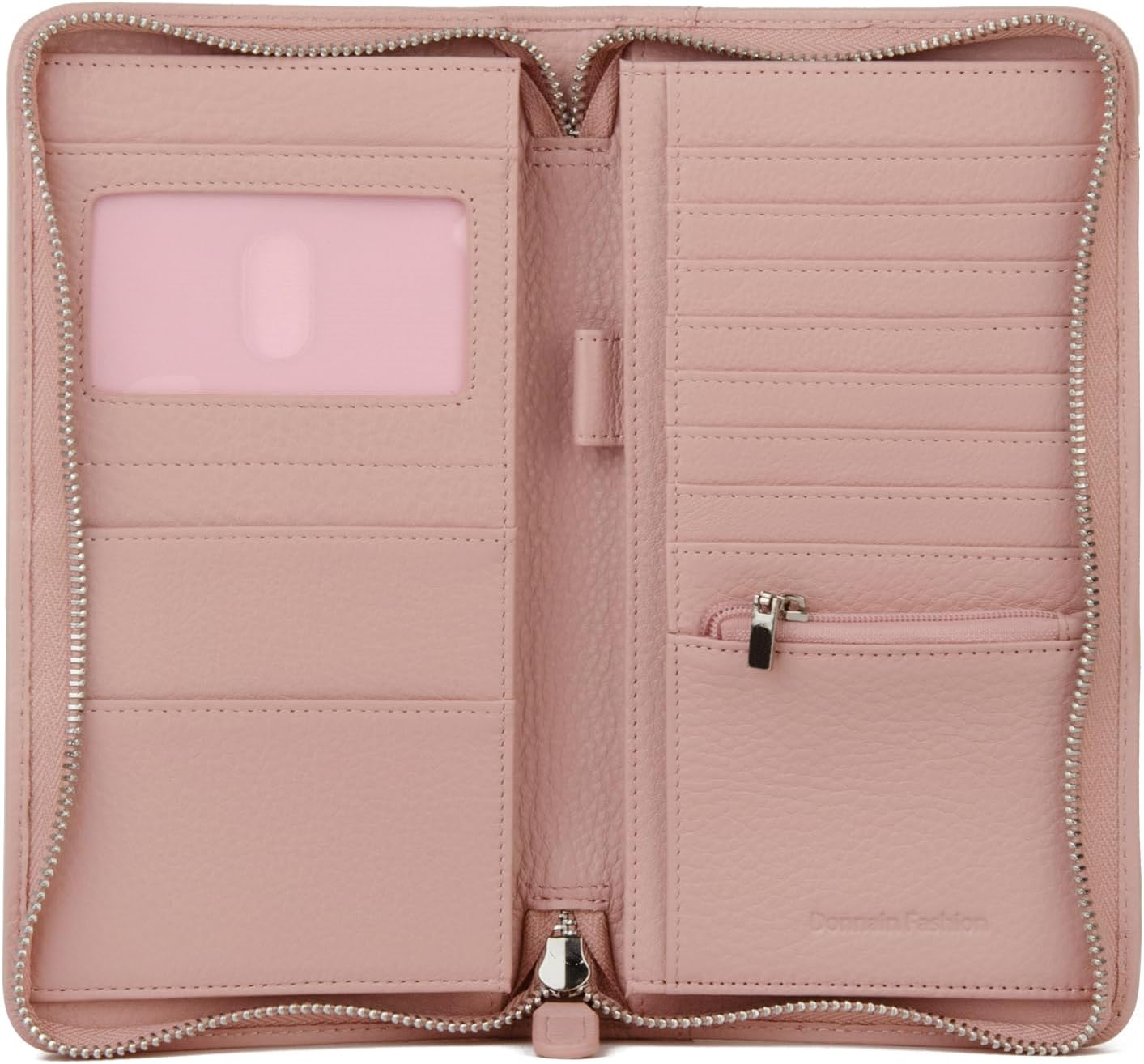 Premium Full-Grained Leather RFID Passport Holder for Travel, Multifunctional and Large Capacity RFID Blocking Passport Holder Wallet (Pink)