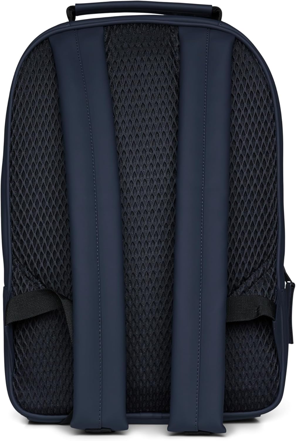 RAINS Book Daypack - Navy Laptop Backpack for Men and Women, Waterproof Black Minimalist Commuter Bag with 15” Laptop Room, Front Zip Pocket - 2 Year Warranty
