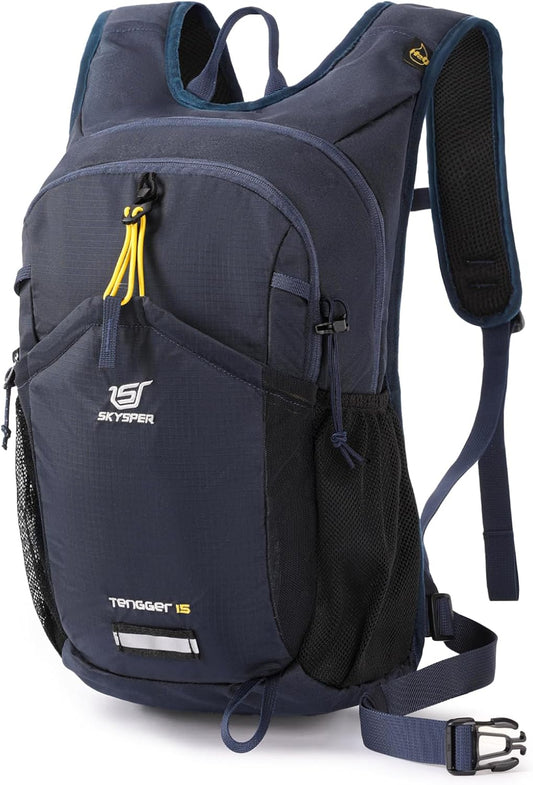 SKYSPER Hiking Backpack 15L Lightweight Walking Daypack for Camping Travelling Daytrip Small Trail Bagpack for Men Women