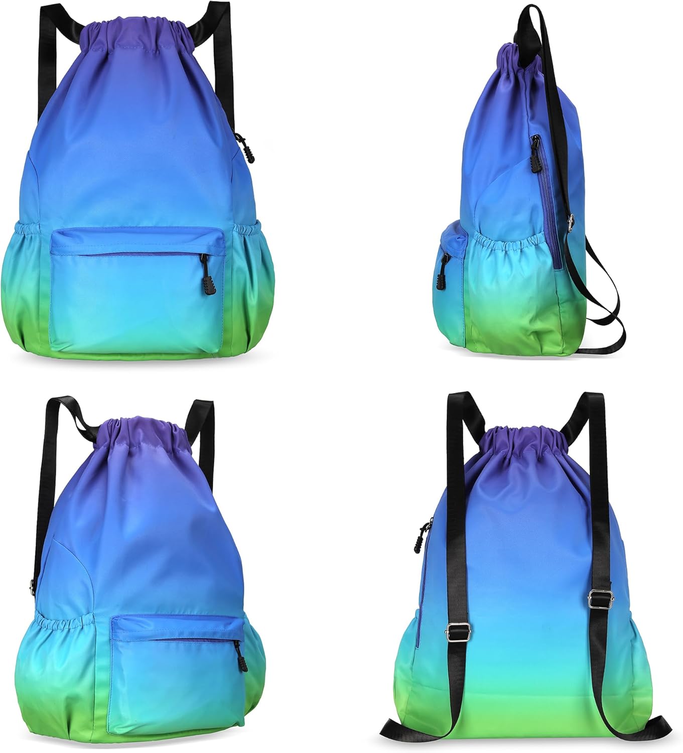 Drawstring Backpack for Women Drawstring Gym Bag Water Resistant Small Cinch Sack Pull String