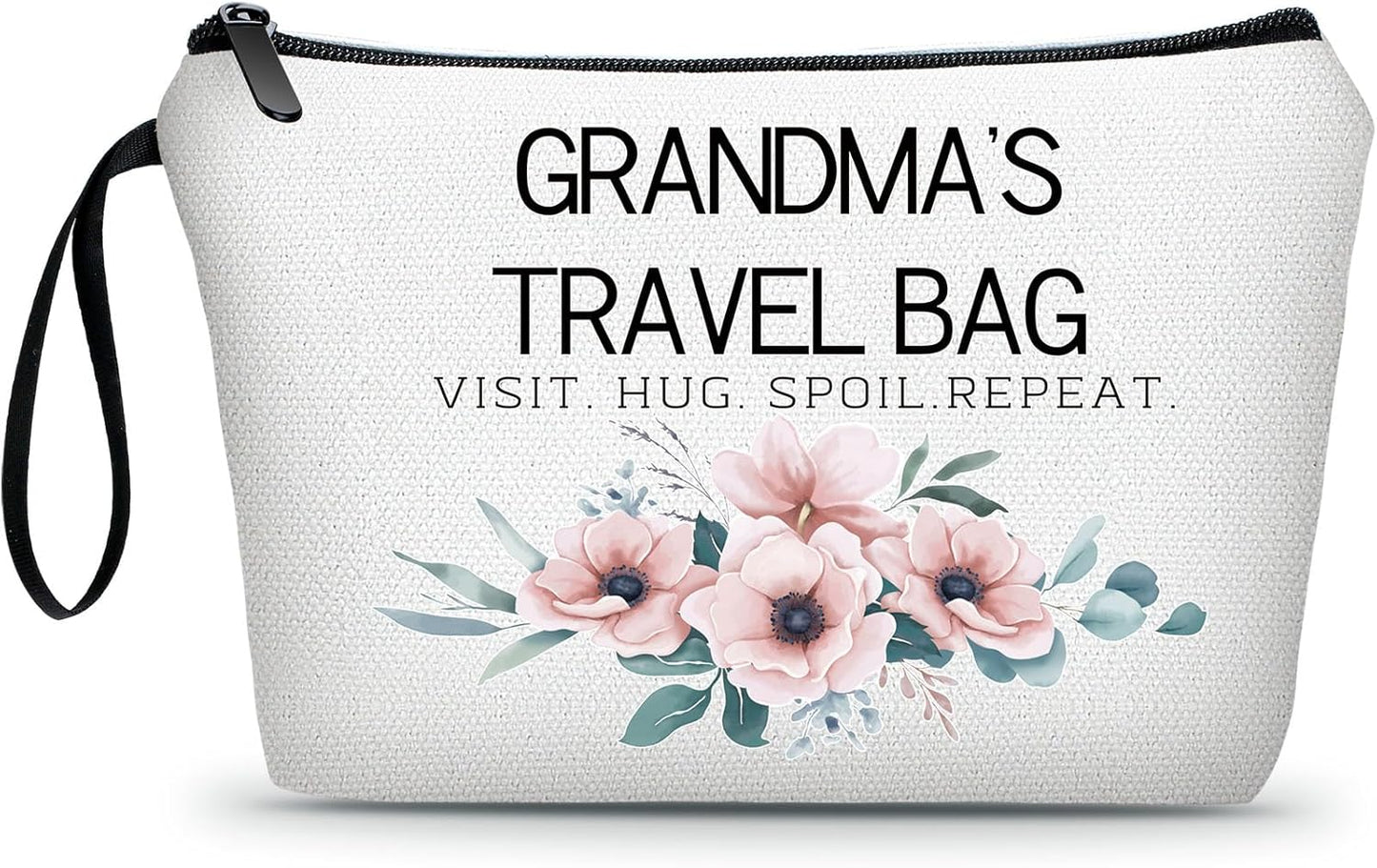 SEAMOON Grandma Gigi Birthday Grandmom Gift Ideas Small Cosmetic Travel Makeup Organizer Bag from Granddaughter