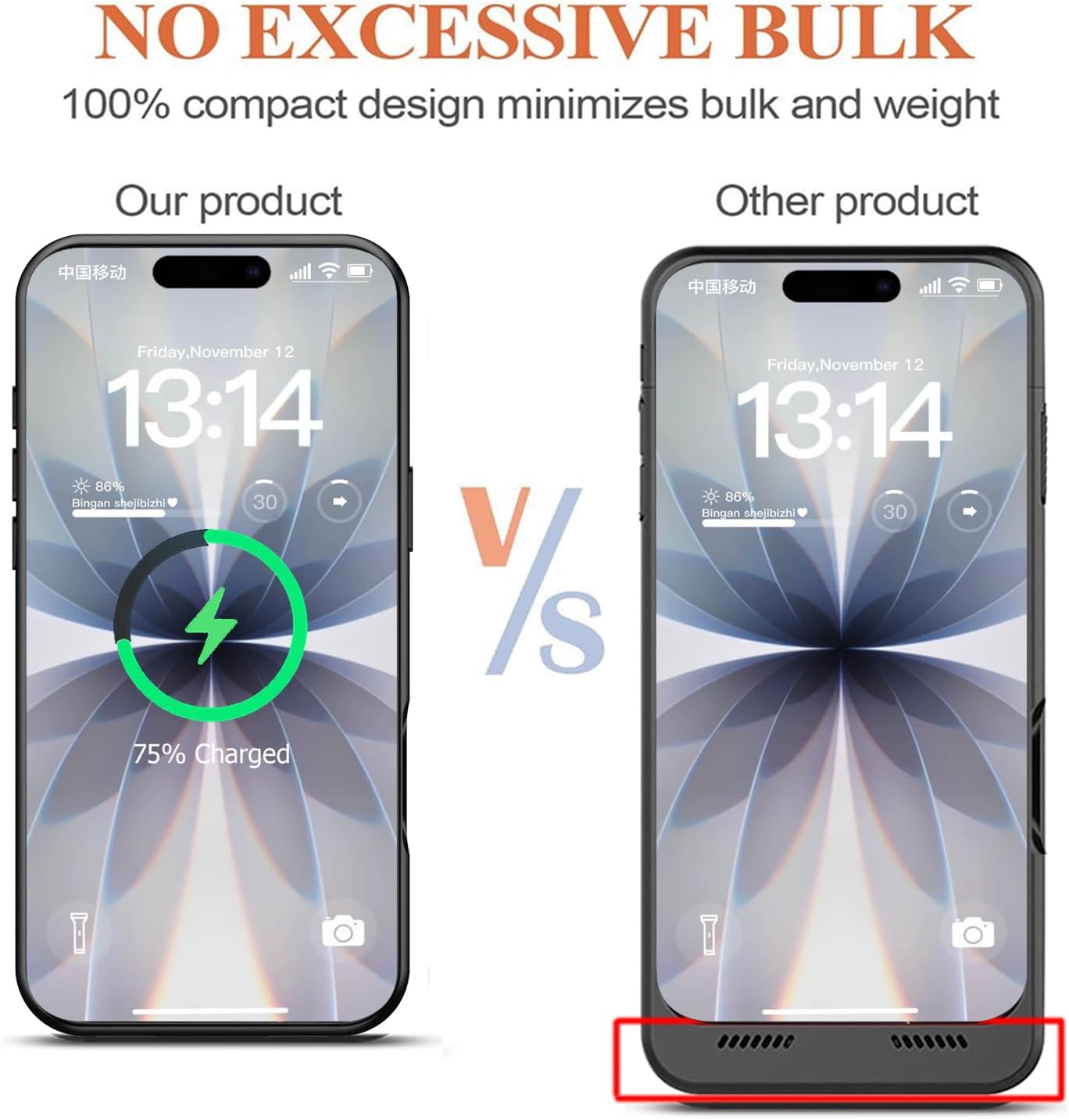 Battery Case for iPhone 17, Upgraded 10000mAh Protective Charging Case with Wireless Charging Compatible with iPhone 17 (6.3 inch) Rechargeable Extended Battery Pack Charger Case with Carplay (Black)