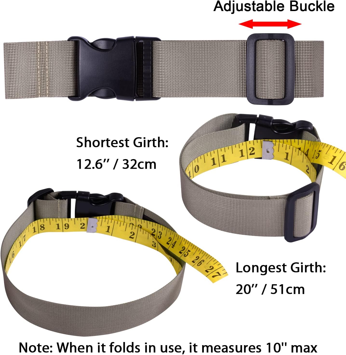 Wisdompro 2 Pcs Add a Bag Luggage Strap, Heavy Duty Adjustable Suitcase Belt Travel Attachment