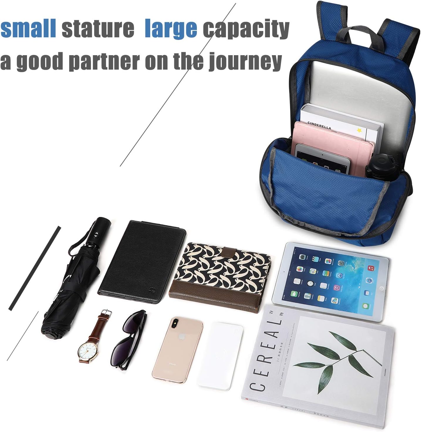 G4Free 20L Lightweight Packable Backpack Travel Hiking Daypack Foldable Backpack for Men Women