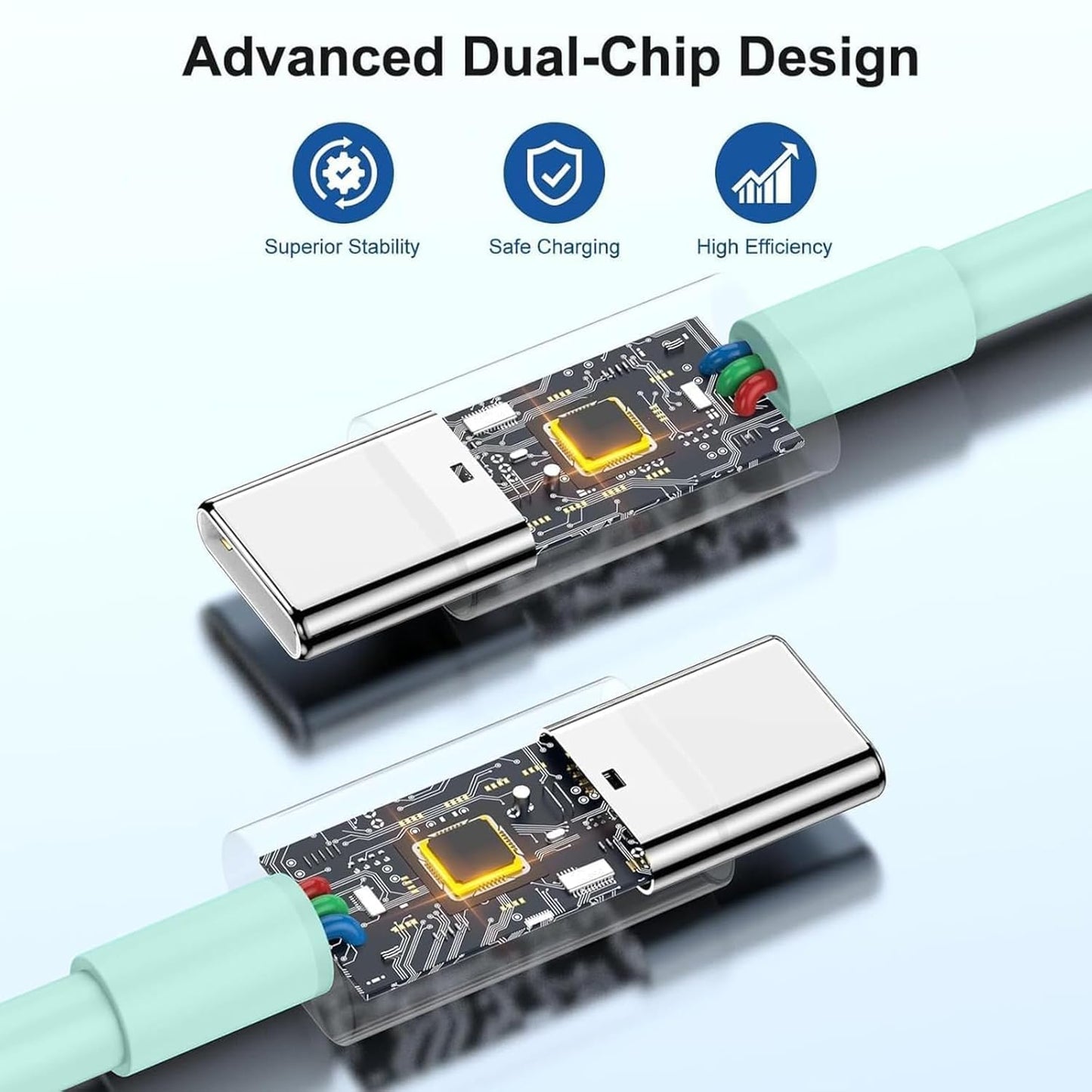 iPhone 17 16 15 Charger/10ft Type C to C Charging Cable Cord Long, USB C Fast Charging Block Plug for Apple iPhone 17 Pro Max/17 Air/16 Pro/15 Plus/AirPods/iPad/mini Plug Cube Birck Box Power Adapter