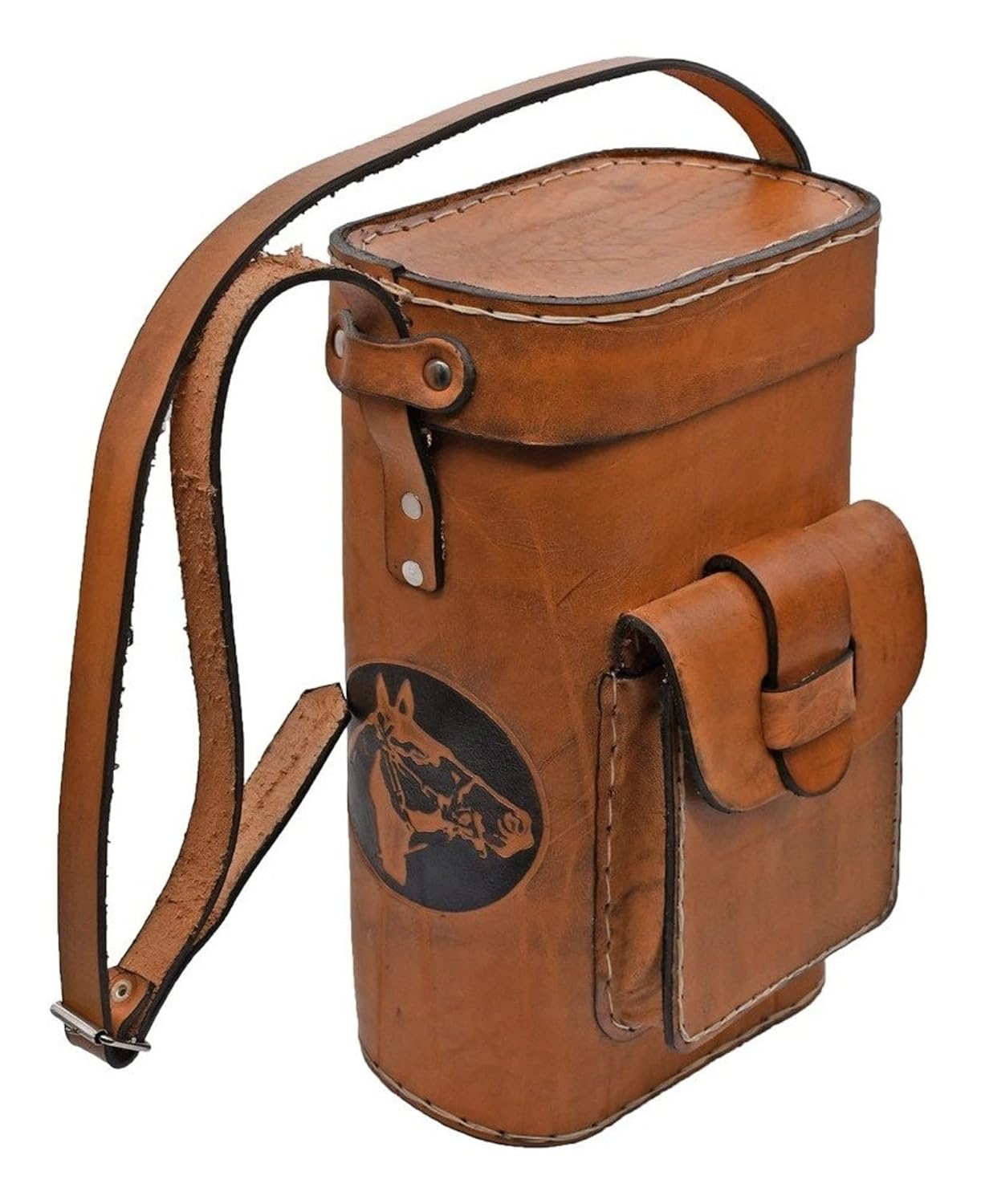 BBQ Gaucho - Brown Leather Yerba Mate Carry Bag