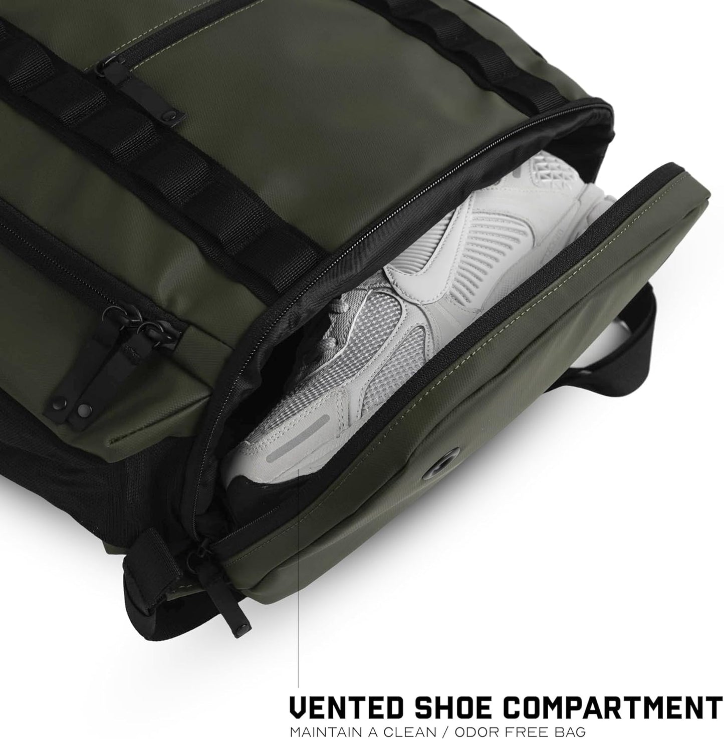 Gymreapers Gravestone 21L Backpack Travel Gym Bag Water-Resistant Lightweight Laptop Sleeve Carry On Luggage for Men & Women (OD Green)