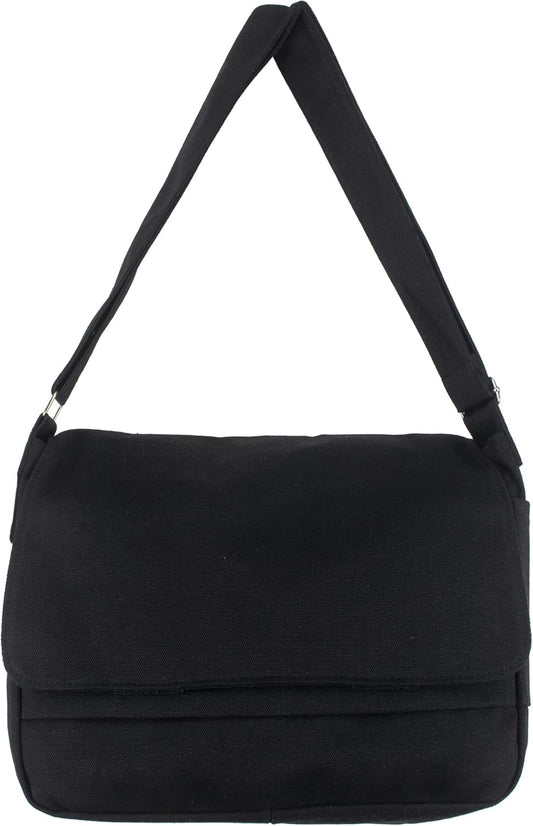 Canvas Messenger Bag Cross Body Bag Shoulder Bag Simple Design Thick and Sturdy