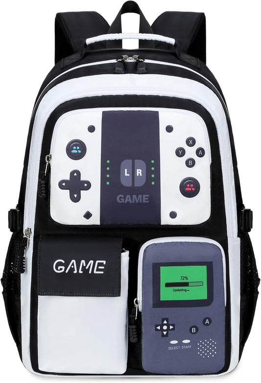 Boys Backpack Kids Bookbag Teens School Bag Luminous Game Large capacity bag