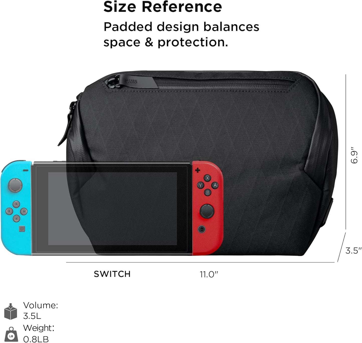 ALPAKA Vertex Pouch and Zip Pouch Pro - All-in-One Sling Bag, Fits an iPad Mini, Headphones, and More - Minimalism Zipper Wallet - RFID Blocking ID Card Holder